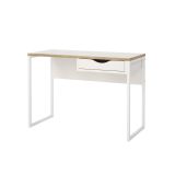 Scrivania lineare bianca 110x48cm con 1 cassetto - Agave