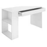 Scrivania lineare bianca 115x50cm con 1 cassetto - Arianella