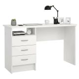 Scrivania lineare bianca 120x48cm in legno - Andre