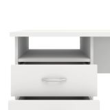 Scrivania lineare bianca 120x48cm in legno - Andre