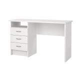 Scrivania lineare bianca 120x48cm in legno - Andre