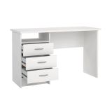 Scrivania lineare bianca 120x48cm in legno - Andre