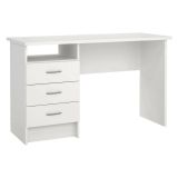 Scrivania lineare bianca 120x48cm in legno - Andre