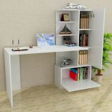 Scrivania lineare bianca 120x61cm con 1 cassetto - Kimberly