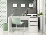 Scrivania lineare bianca 138x60cm con 3 cassetti - Alko