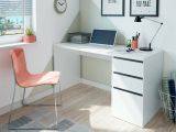 Scrivania lineare bianca 138x60cm con 3 cassetti - Alko