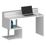 Scrivania lineare bianca 140x60cm con porta pc - Kobenhavn