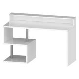 Scrivania lineare bianca 140x60cm con porta pc - Kobenhavn