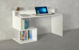 Scrivania lineare bianca 140x60cm con supporto computer - Yemyin