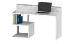 Scrivania lineare bianca 140x60cm con supporto computer - Yemyin
