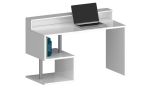 Scrivania lineare bianca 140x60cm con supporto computer - Yemyin