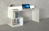 Scrivania lineare bianca 140x60cm con supporto computer - Yemyin