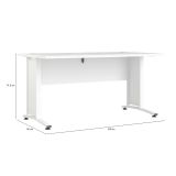 Scrivania lineare bianca 150x80cm - Ascorbato