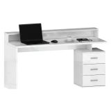 Scrivania lineare bianca 160x60cm in legno - Flaminia