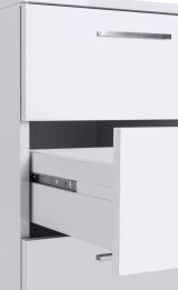 Scrivania lineare bianca 160x60cm in legno - Flaminia