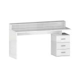 Scrivania lineare bianca 160x60cm in legno - Flaminia