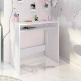 Scrivania lineare bianca 79x43cm con porta pc - Acu