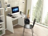 Scrivania lineare bianca 90x60cm con 1 cassetto - Abulele