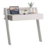 Scrivania lineare bianca 94x50cm con 1 cassetto - Imperatori