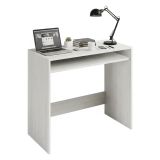 Scrivania lineare bianca anticato 79x43cm con supporto computer - Acu