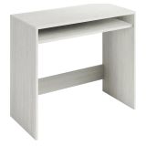 Scrivania lineare bianca anticato 79x43cm con supporto computer - Acu