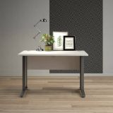 Scrivania lineare bianca e grigia 120x80cm in legno - Amigos