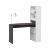 Scrivania lineare bianca e ossido 120x53cm con libreria - Ali