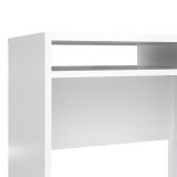 Scrivania lineare bianca lucida 110x48cm con 1 cassetto - Abbadu