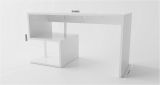 Scrivania lineare bianca lucida 140x60cm - Atemis