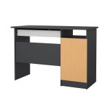 Scrivania lineare grigia 109x48cm con 3 cassetti - Franklin