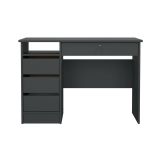 Scrivania lineare grigia 109x48cm con 3 cassetti - Franklin