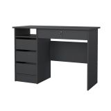 Scrivania lineare grigia 109x48cm con 3 cassetti - Franklin