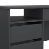 Scrivania lineare grigia 109x48cm con 3 cassetti - Franklin