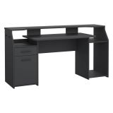 Scrivania lineare grigia 171x62cm con 1 cassetto - Zennithor