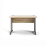 Scrivania lineare grigia e quercia 120x80cm in legno - Amigos