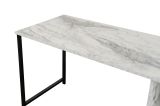 Scrivania lineare marmo e nera 240x60cm - Violet