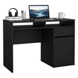 Scrivania lineare nera 110x48cm in legno - Abbadu