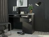 Scrivania lineare nera 110x48cm in legno - Abbadu
