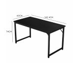 Scrivania lineare nera 60x140cm - Alecxander