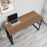 Scrivania lineare nera e rovere 54x138cm metallo - Nausicaa