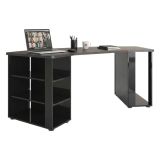 Scrivania lineare nera lucida 205x90cm - Fuhao