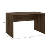 Scrivania lineare noce 120x75cm - MaryRead