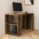 Scrivania lineare noce e antracite 120x60cm - Bising