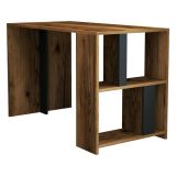 Scrivania lineare noce e antracite 120x60cm - Bising