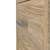 Scrivania lineare quercia 110x48cm con 4 cassetti - Appollo