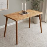 Scrivania lineare quercia 110x60cm piano in legno massello - Melita