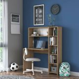 Scrivania lineare quercia 113x40cm con libreria - Arapaho