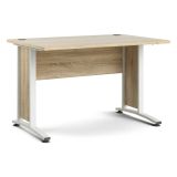 Scrivania lineare quercia e bianca 120x80cm - Amigos