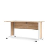 Scrivania lineare quercia e bianca 150x80cm in legno - Ascorbato