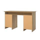 Scrivania lineare quercia e nera 126x55cm con 3 cassetti - Shanshan